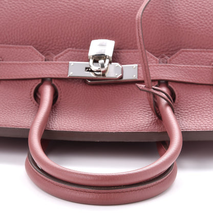 Hermes Taurillon Clemence Birkin 35 Bois de Rose 21 of 34
