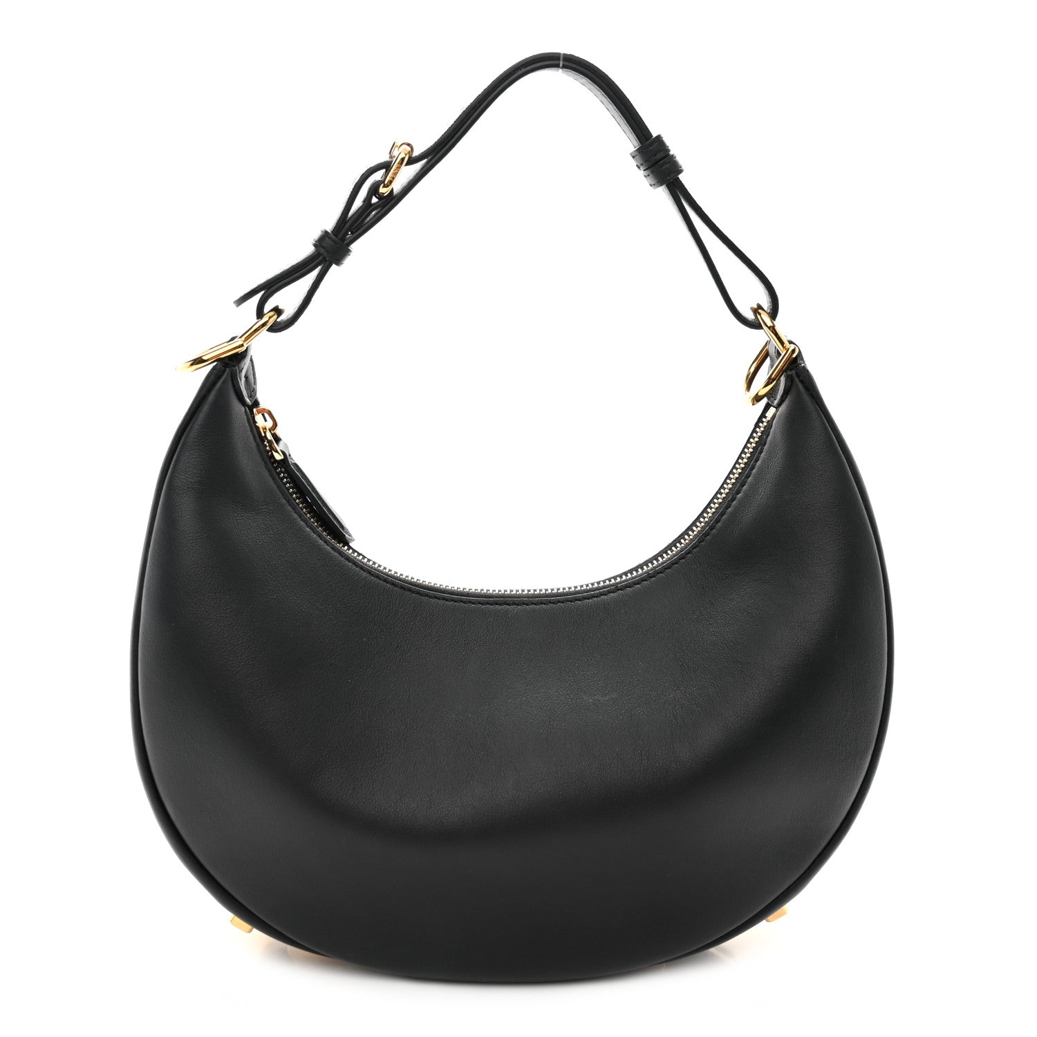 Fendi Vitello Grace Matte Small Fendigraphy Hobo Bag Black 1 of 10
