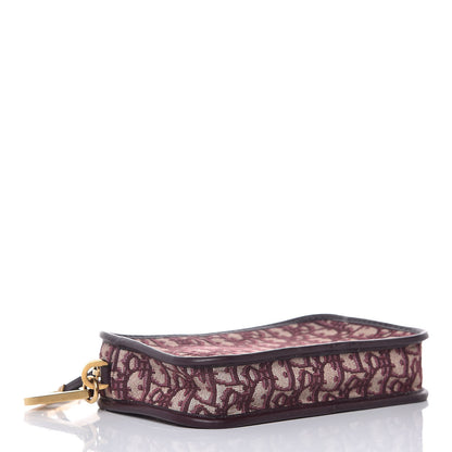 Christian Dior Oblique Diorquake Clutch Burgundy 4 of 9