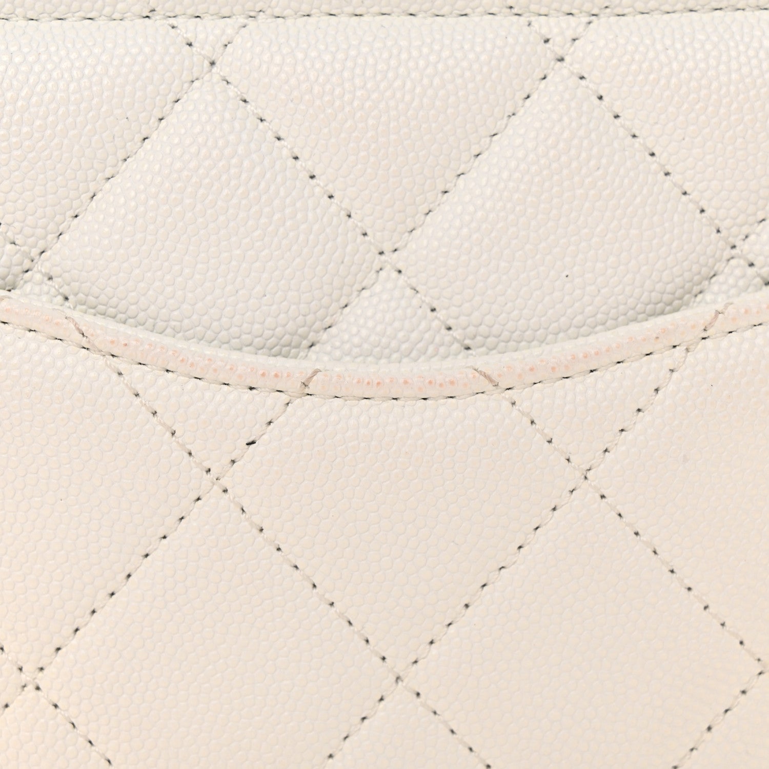 Chanel Caviar Quilted Handy Box Vanity Case White 11 of 13