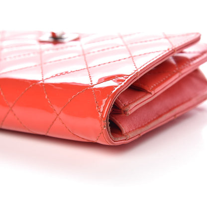 Chanel Patent Calfskin Quilted Reissue Wallet On Chain WOC Red 14 of 22