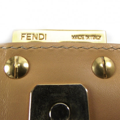 Fendi Zucchino Shoulder Bag Beige 10 of 10