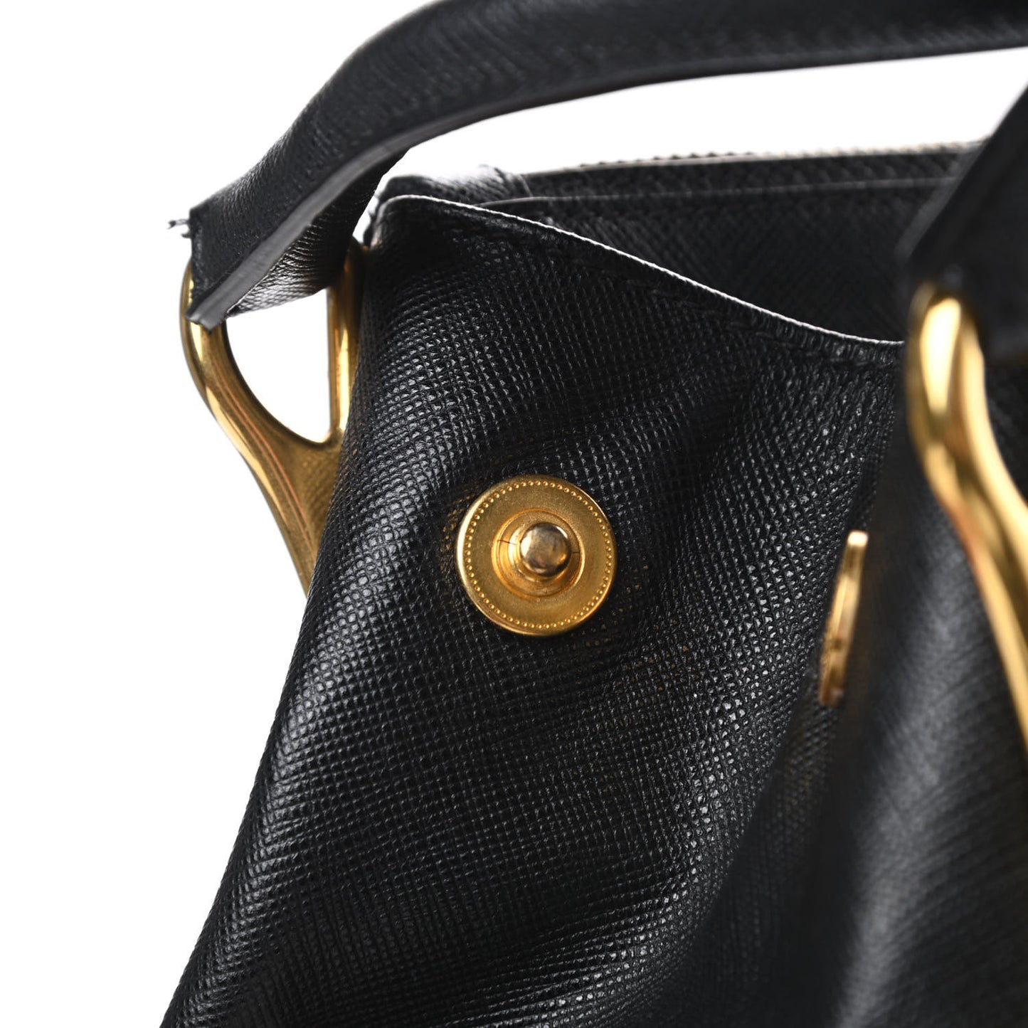 Tessuto Nylon Saffiano Tote Black