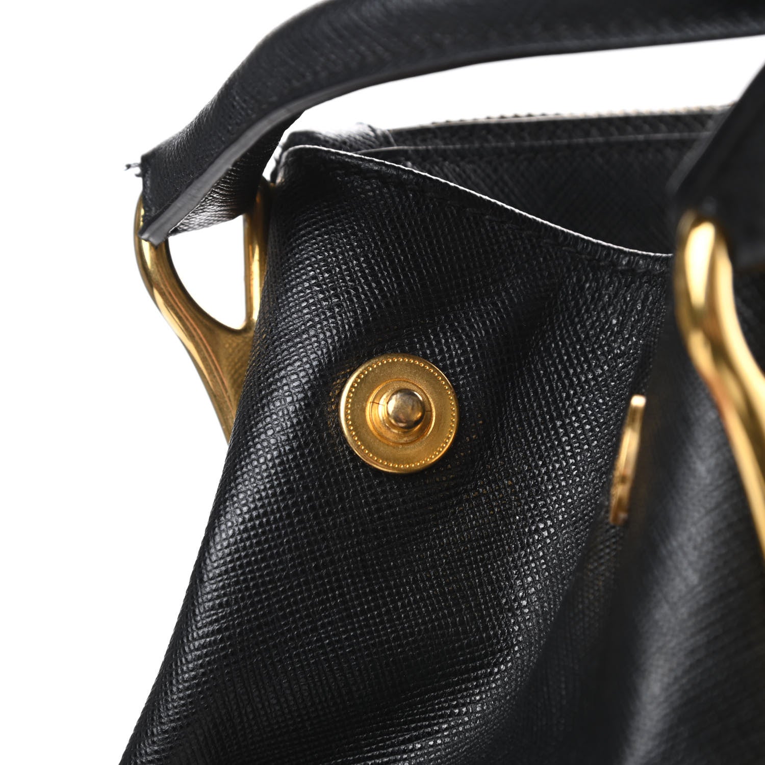 Prada Tessuto Nylon Saffiano Tote Black 13 of 14