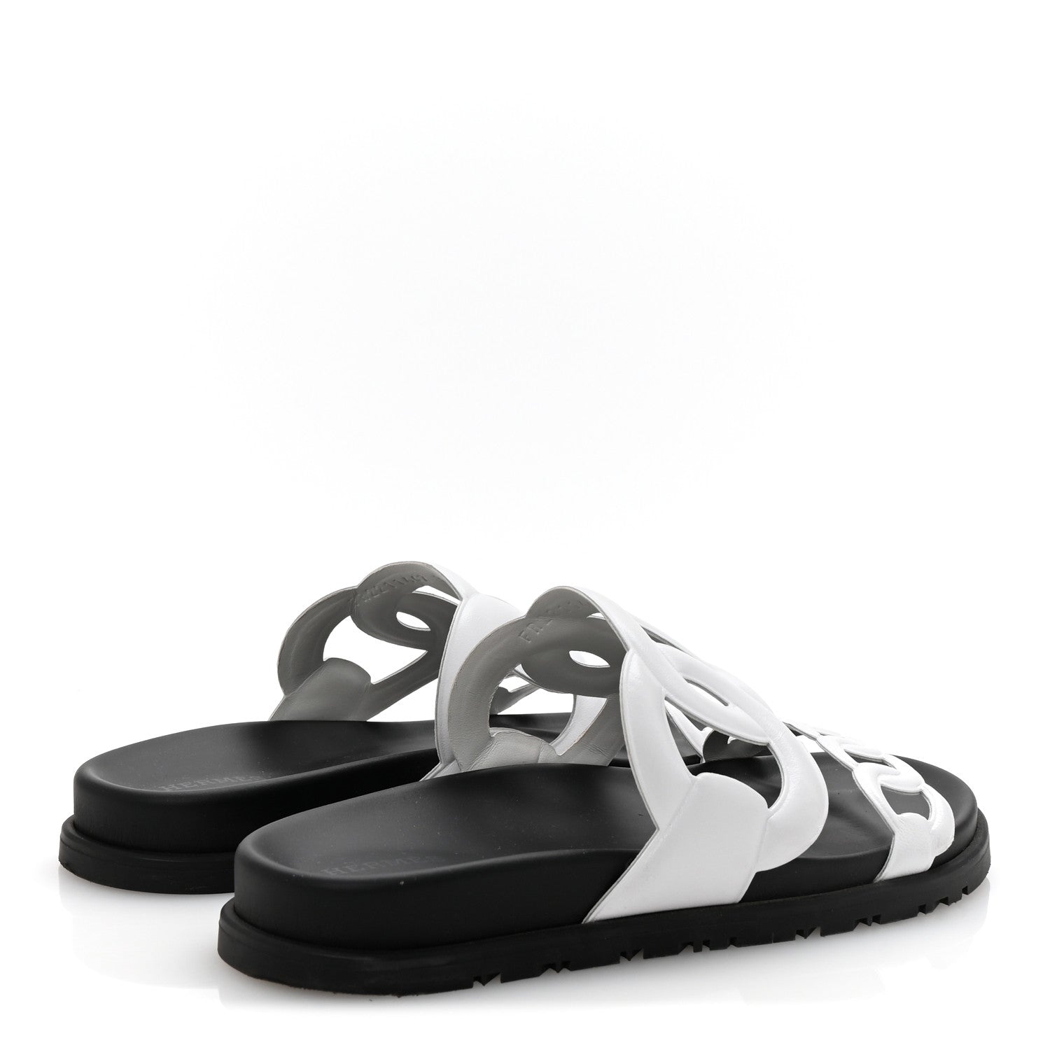 Hermes Nappa Womens Extra Sandals 38 White 5 of 10