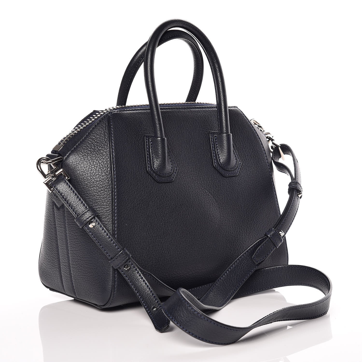 Givenchy Sugar Goatskin Mini Antigona Night Blue 3 of 11
