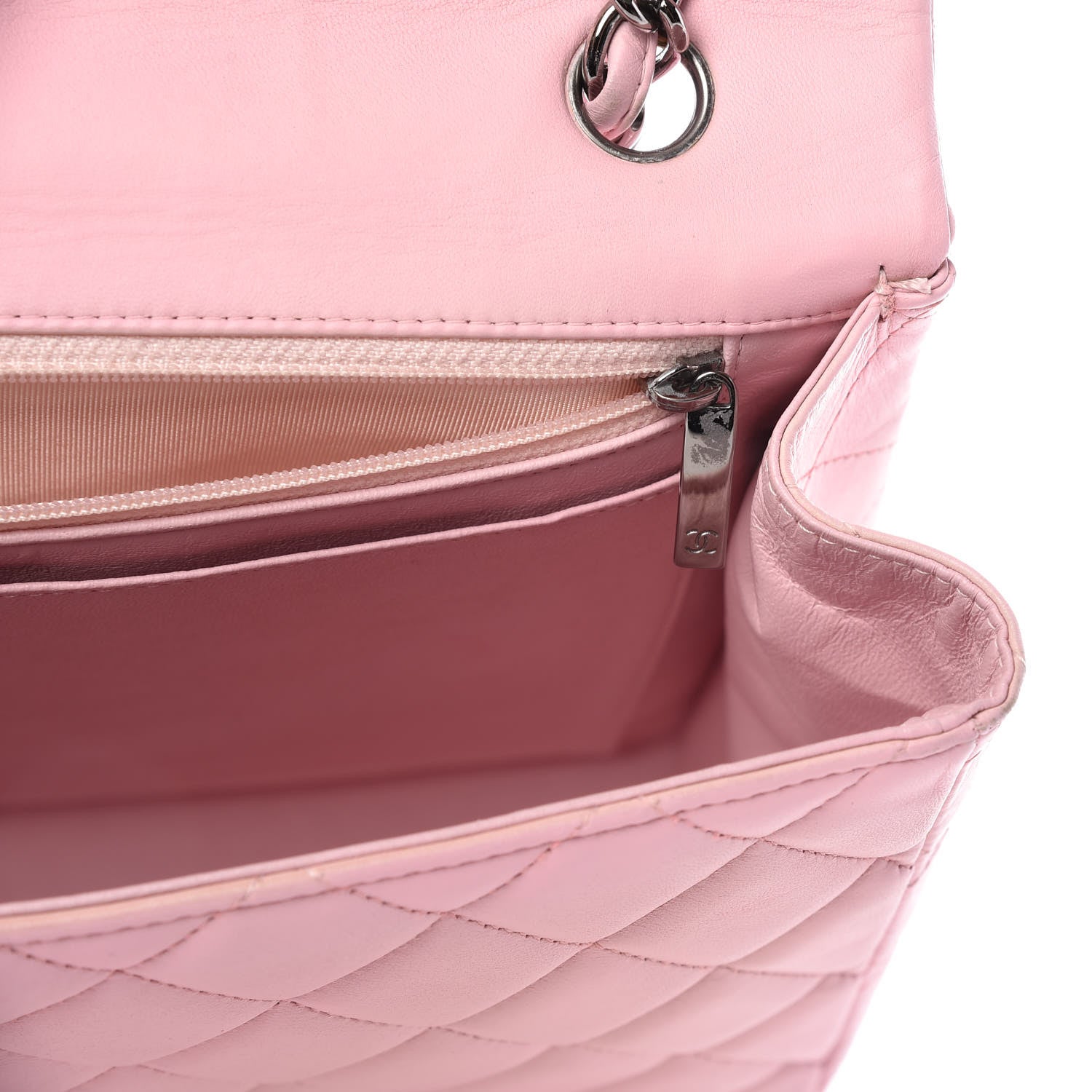 Chanel Lambskin Quilted Maxi Single Flap Pink 16 of 18