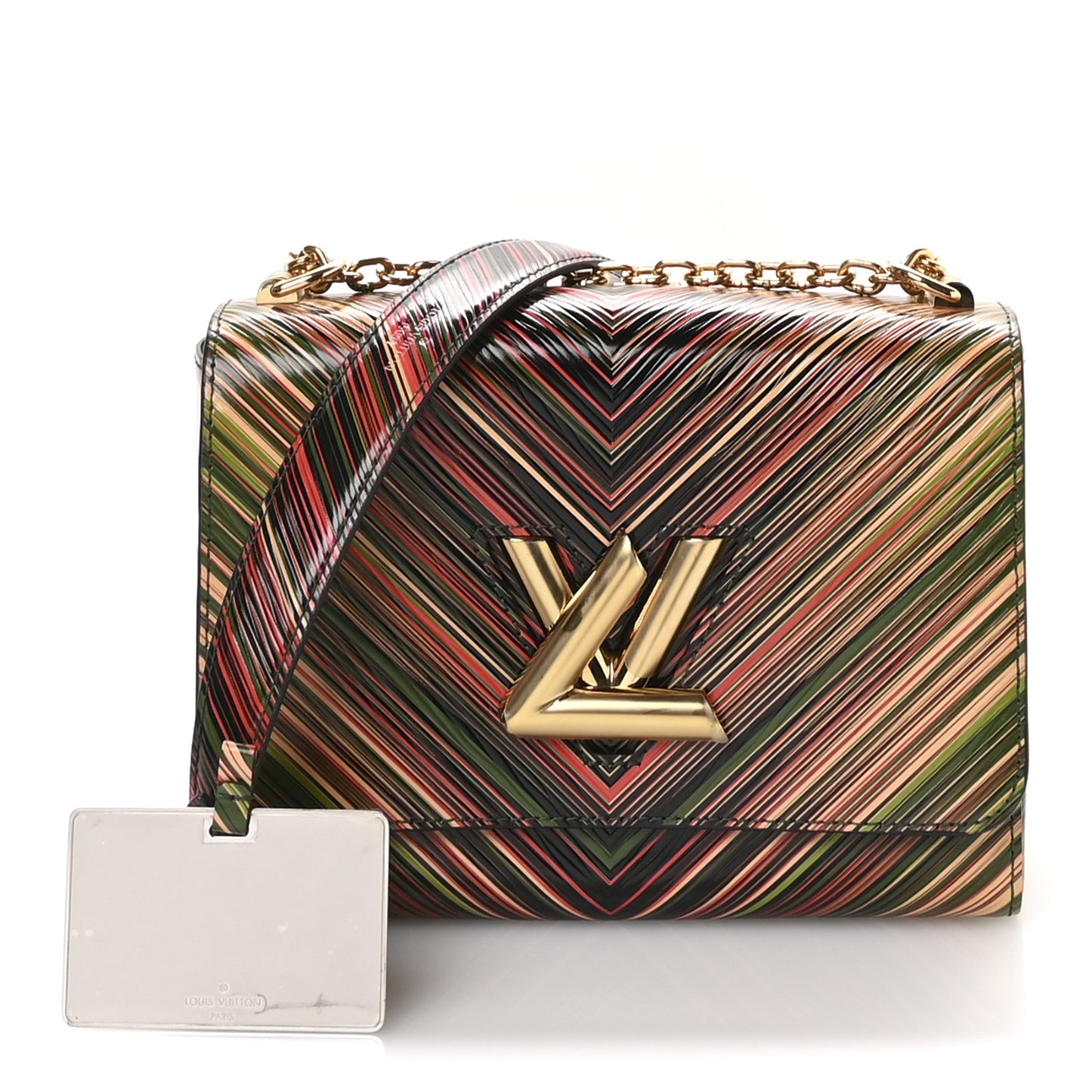 Epi Tropical Twist Shoulder Bag MM Rose Beige