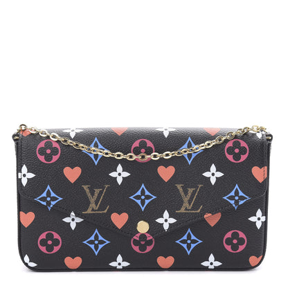 Louis Vuitton Game On Felicie Chain Wallet Black 1 of 10