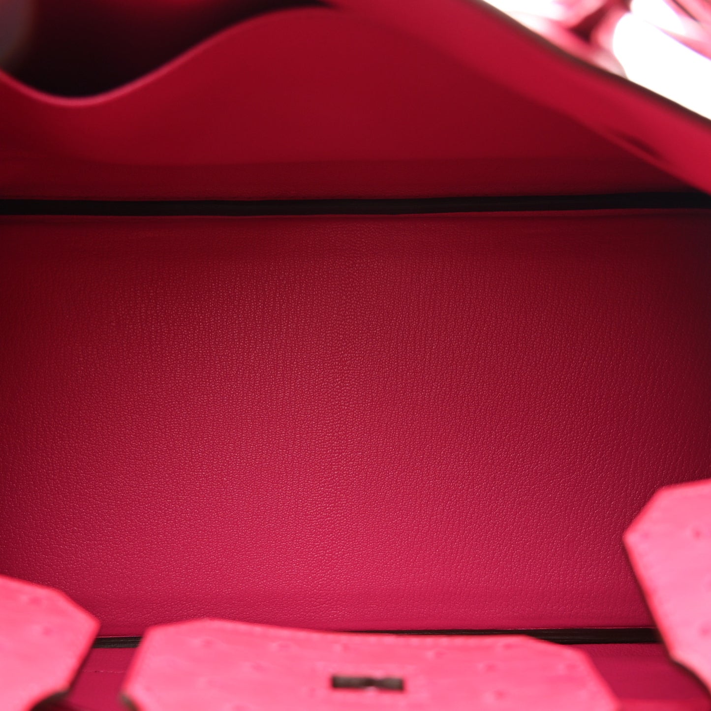 Ostrich Birkin 30 Rose Tyrien