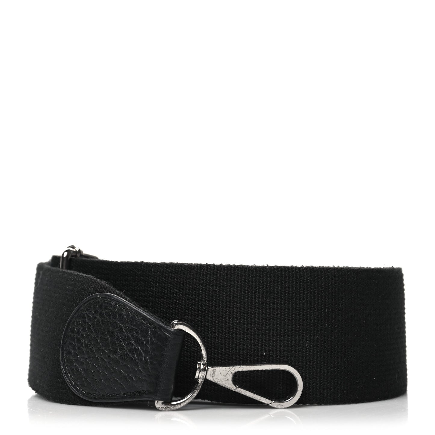 Toile Taurillon Clemence Shoulder Strap Black