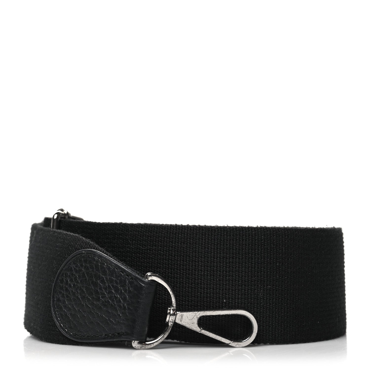 Hermes Toile Taurillon Clemence Shoulder Strap Black 1 of 6