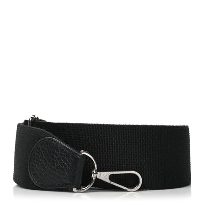 Hermes Toile Taurillon Clemence Shoulder Strap Black 1 of 6