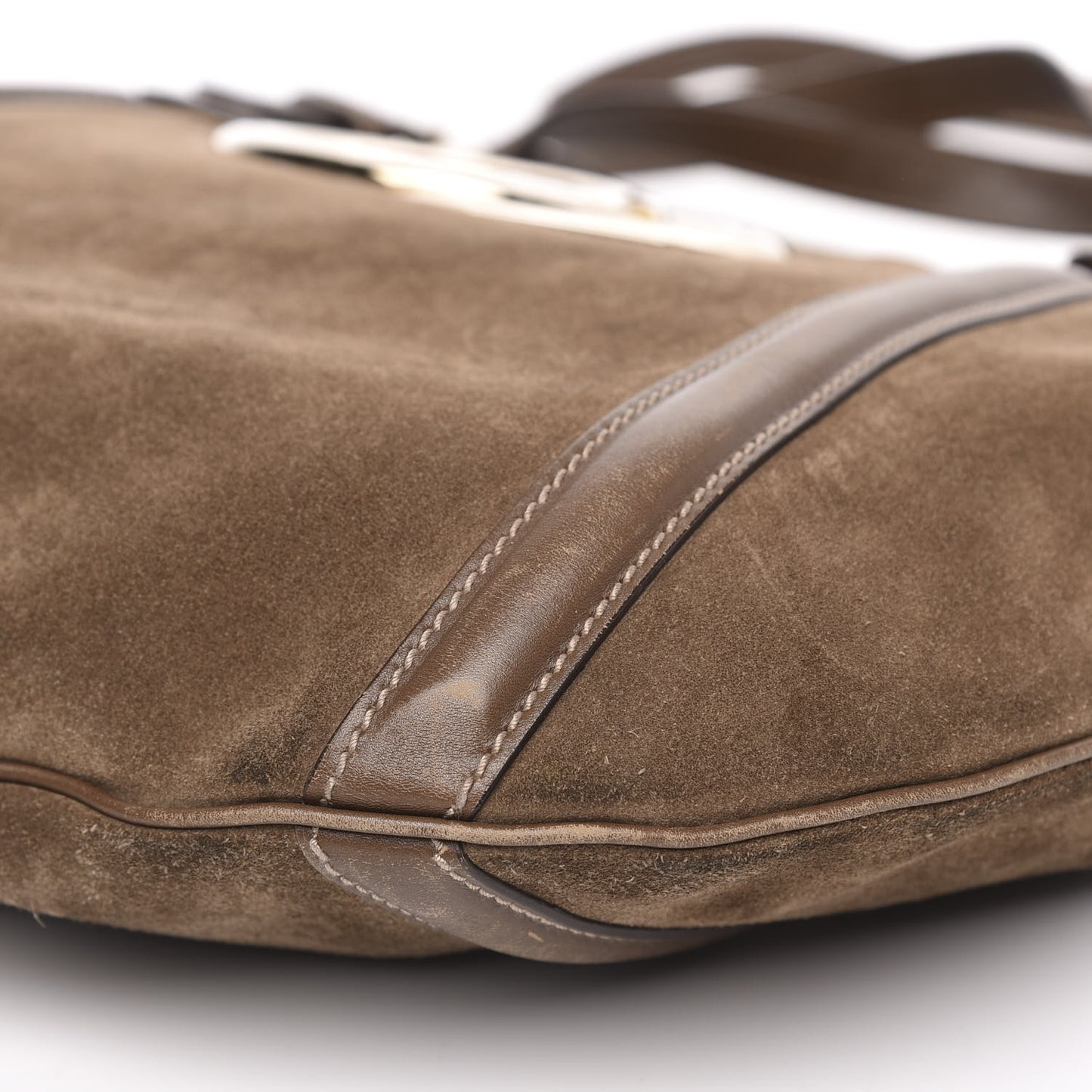 Suede Medium Britt Tote Brown