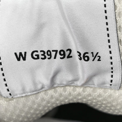 Chanel Fabric Laminated Calfskin Stretch CC Sneakers 36.5 White Silver 9 of 10