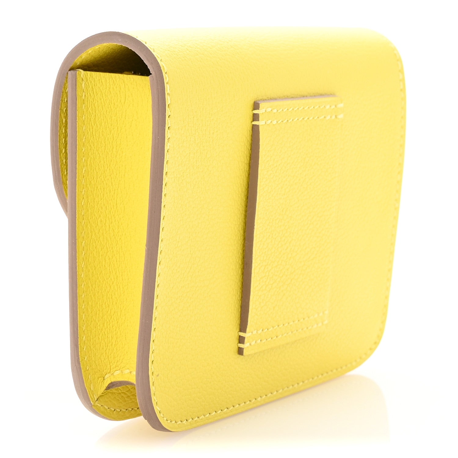 Hermes Evercolor Constance Slim Wallet Lime 4 of 8