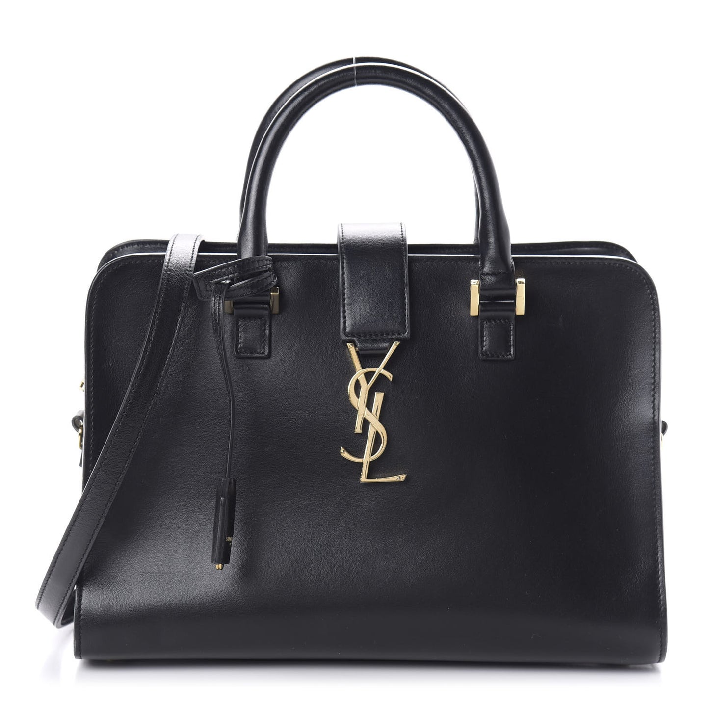Smooth Calfskin Small Monogram Cabas Black