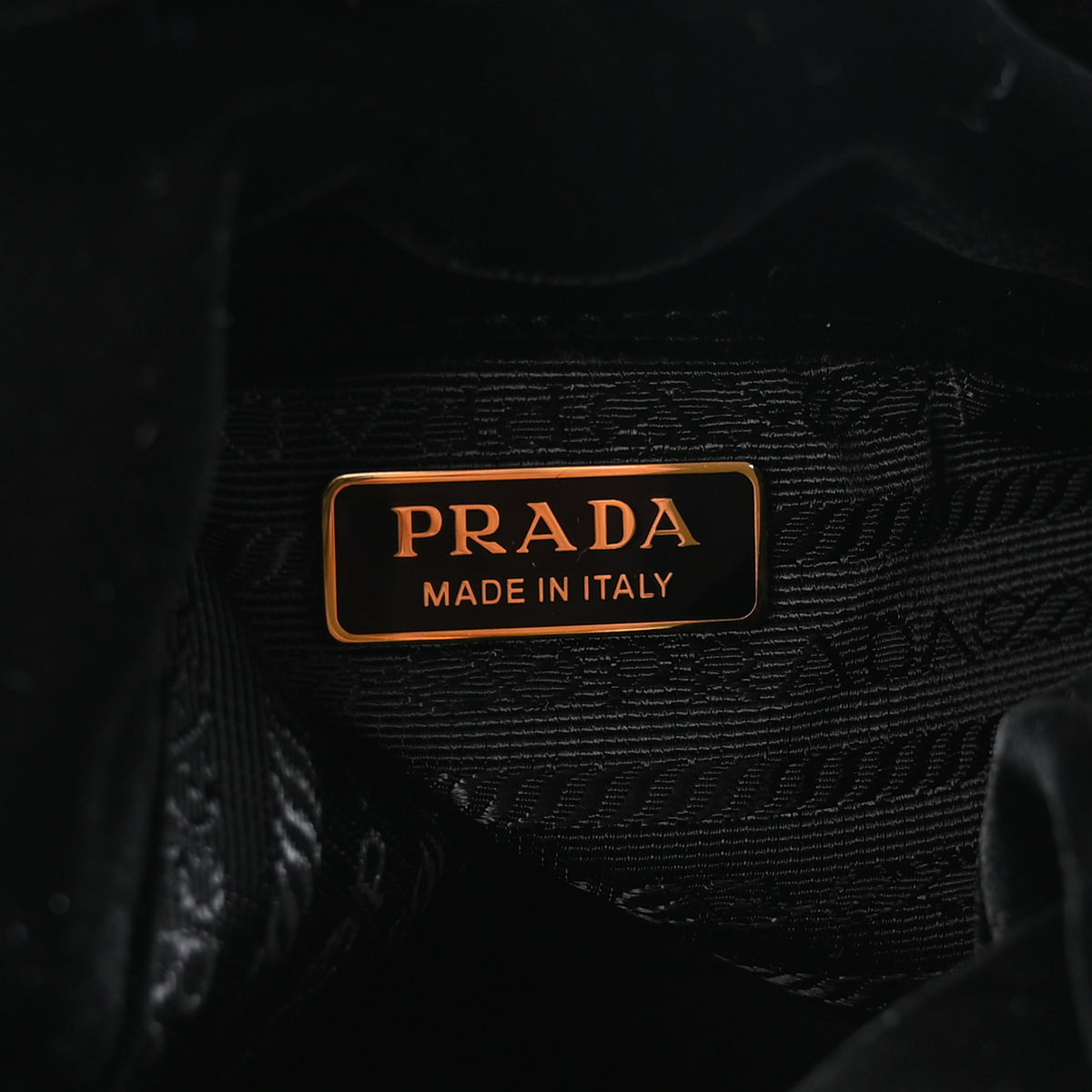 Prada Velvet Petit Sac Mini Bucket Bag Black 6 of 10