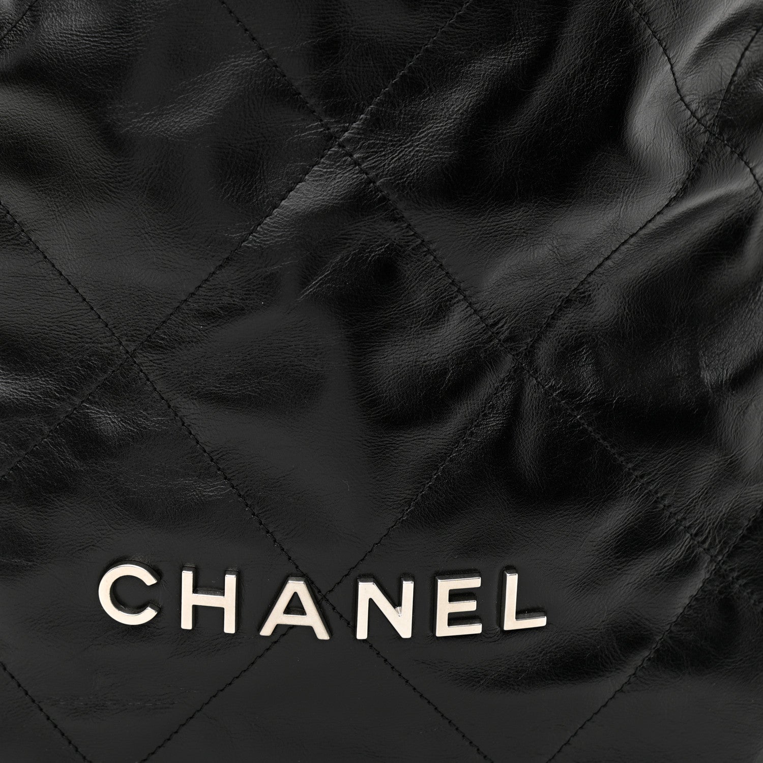 Chanel Shiny Calfskin Quilted Chanel 22 Black 8 of 11