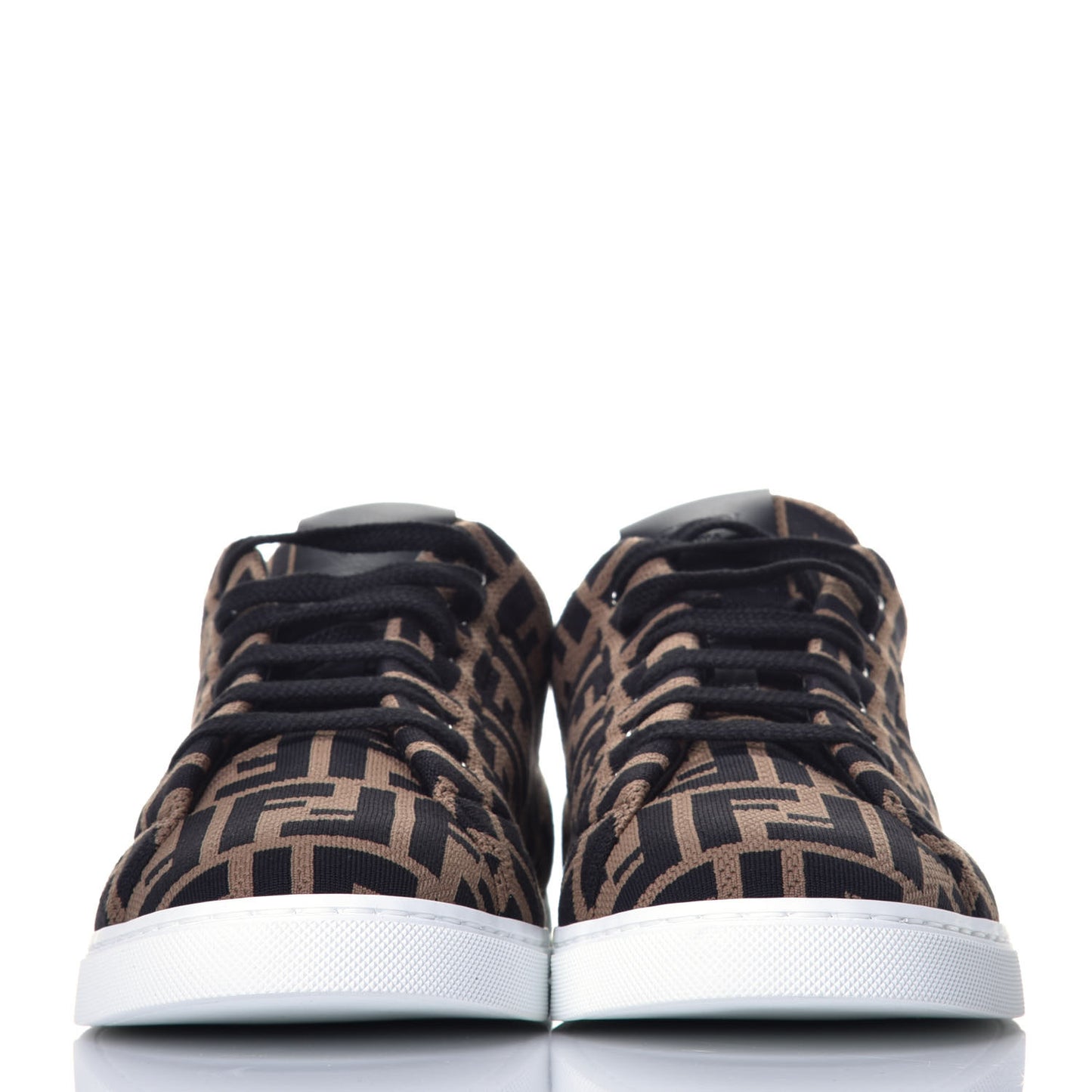 Tech Fabric FF Mens Lace Up Low Top Sneakers 7 Tobacco Black