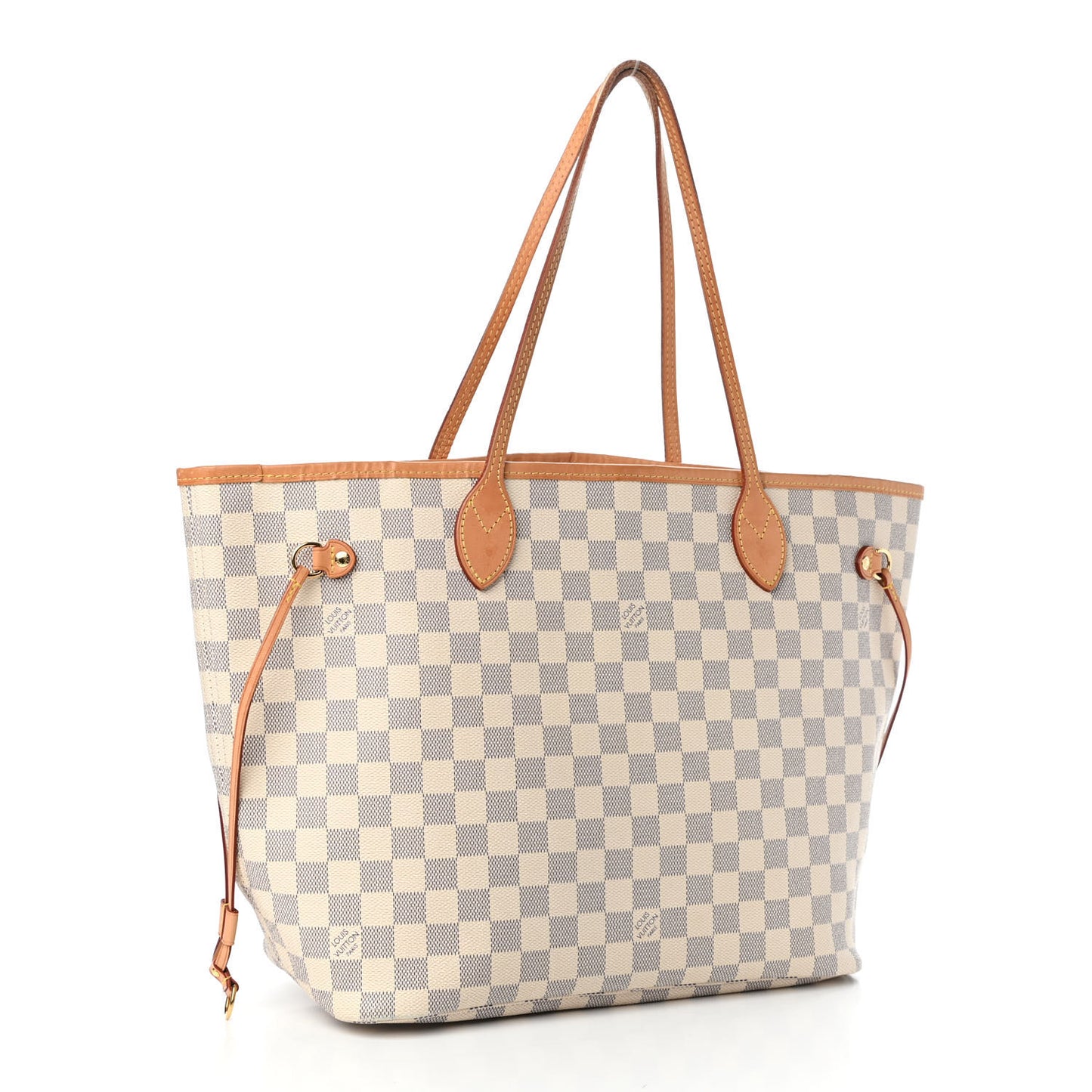 Damier Azur Neo Neverfull MM Rose Ballerine