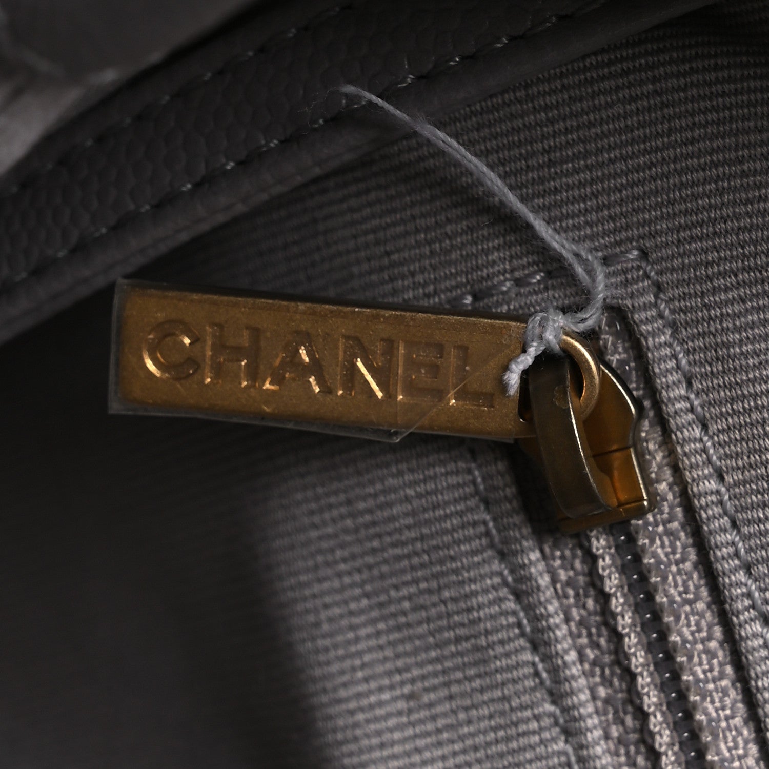 Chanel Caviar Quilted Large Classic Shopping Tote Grey 8 of 14