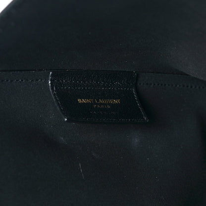 Saint Laurent Calfskin Large Shopping Tote Black 8 of 10