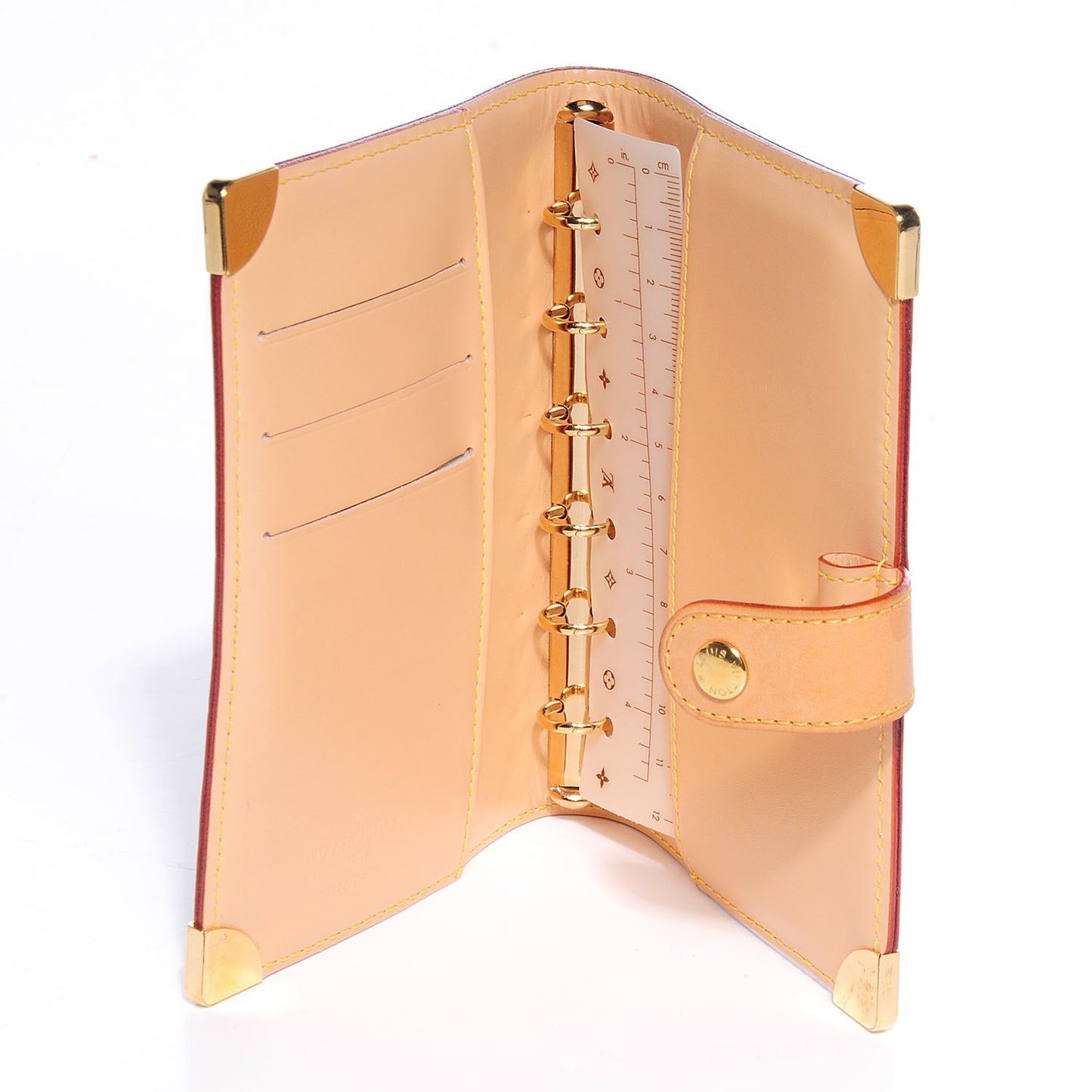 Monogram Multicolor Small Ring Agenda Cover Black