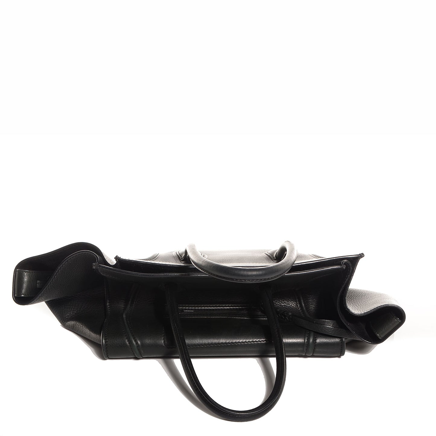 Supple Calfskin Medium Phantom Luggage Black