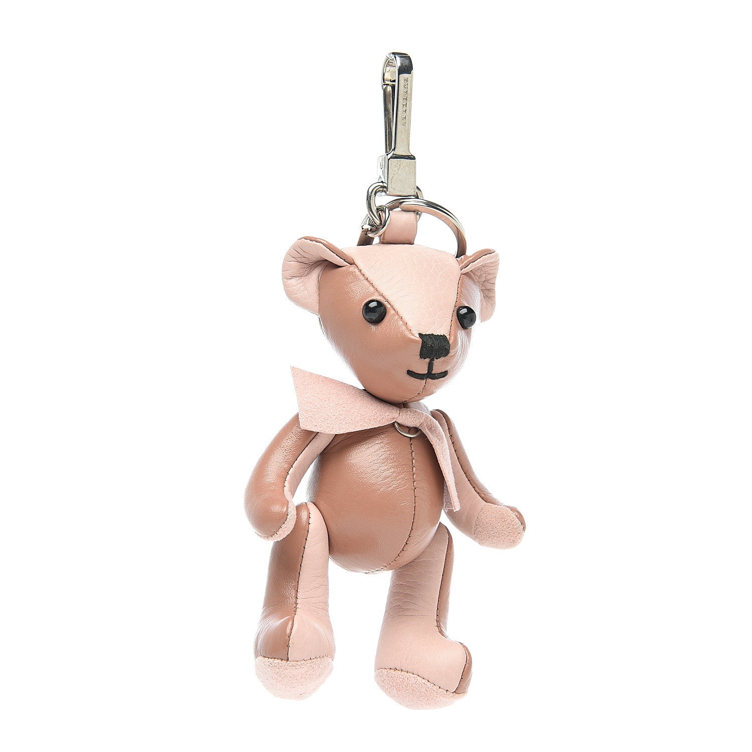 Burberry Lambskin Thomas Bear Bag Charm Pink 1 of 2