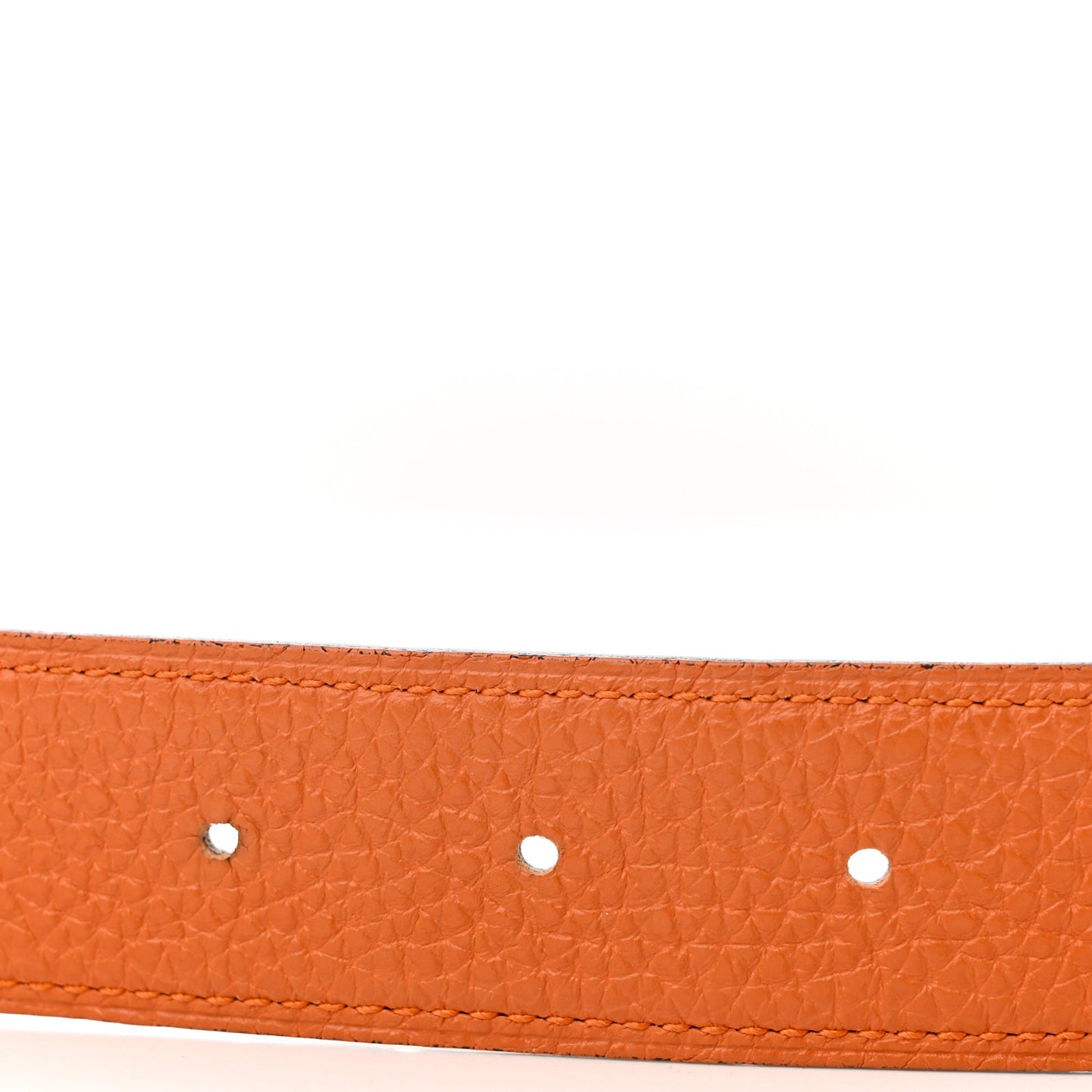 Togo Box 32mm H Belt 85 34 Orange Chocolate