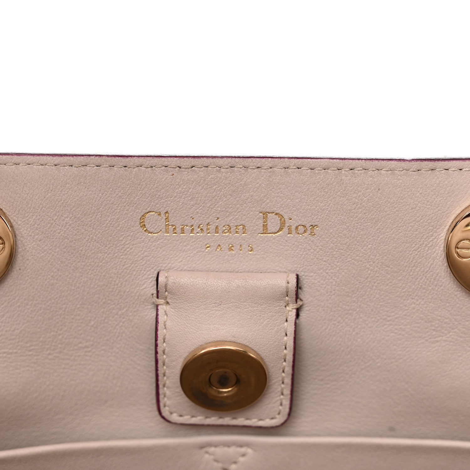 Christian Dior Smooth Calfskin Medium Diorissimo Tote Fuchsia 7 of 11