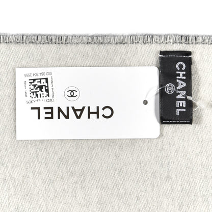 Chanel CC Logo Scarf Grey 4 of 4