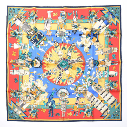 Hermes Silk Kachinas Scarf 90 1 of 6