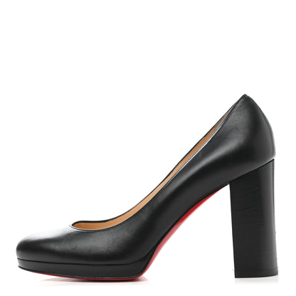 Christian Louboutin Nappa Kabetts 100 Pumps 38 Black Lucido 1 of 11