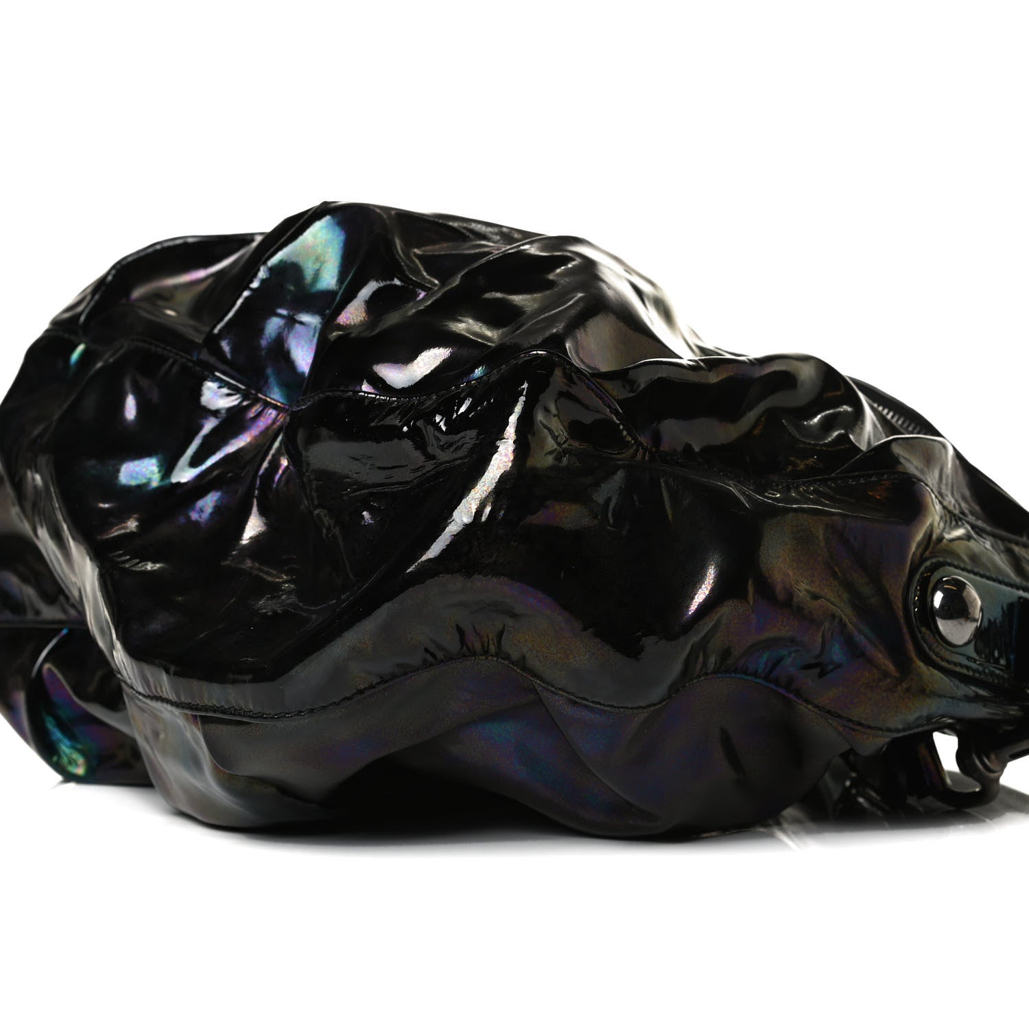 Gucci Iridescent Patent Medium Icon Bit Shoulder Bag Black 11 of 17