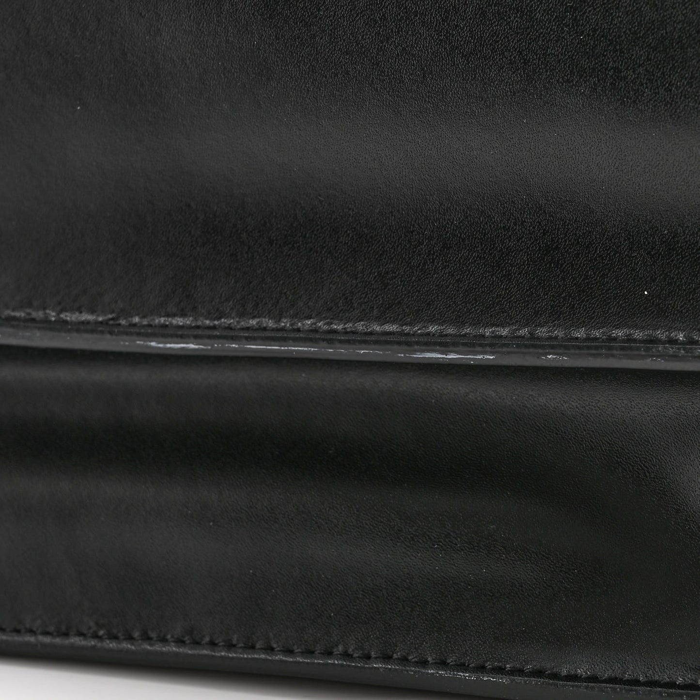 Vitello Liberty Bi-Color FF 1974 Embossed Kan I Shoulder Bag Black Maya