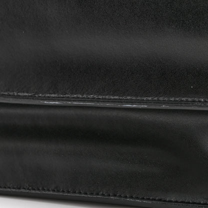 Fendi Vitello Liberty Bi-Color FF 1974 Embossed Kan I Shoulder Bag Black Maya 12 of 13