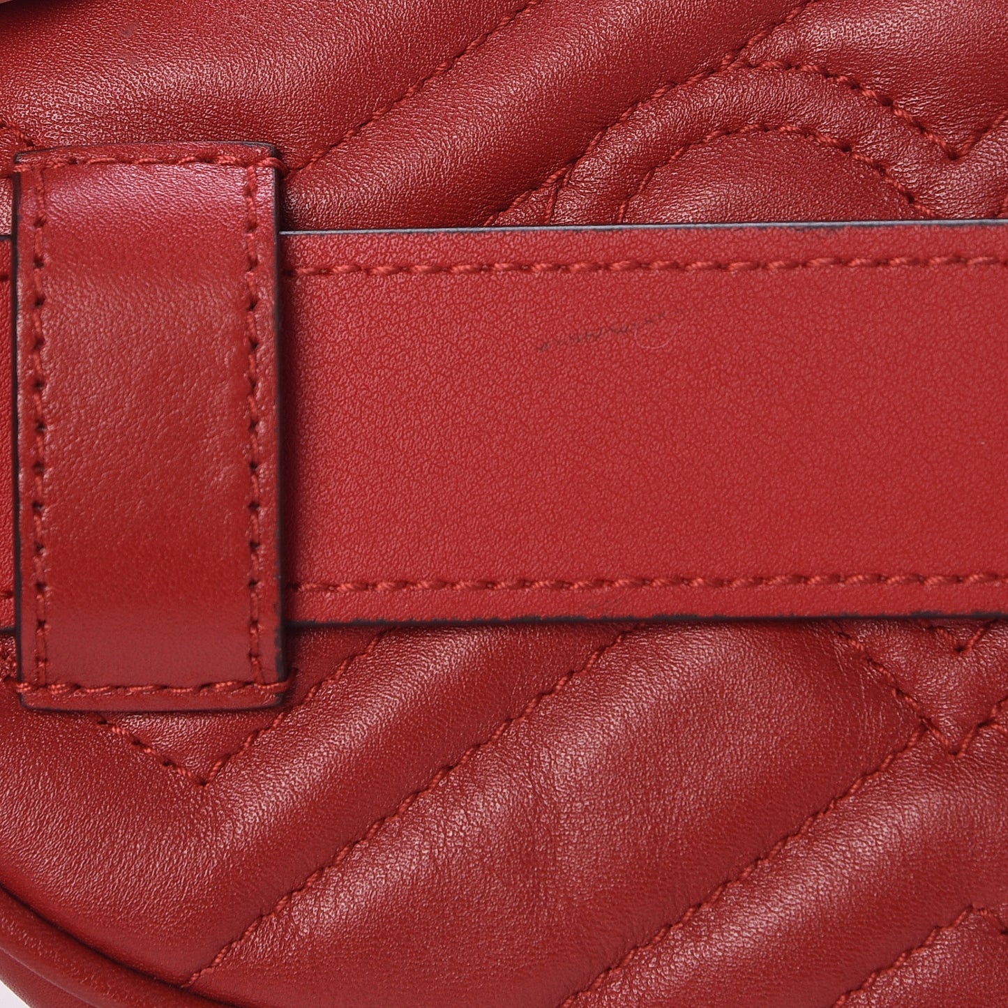 Calfskin Matelasse GG Marmont Belt Bag 95 38 Hibiscus Red