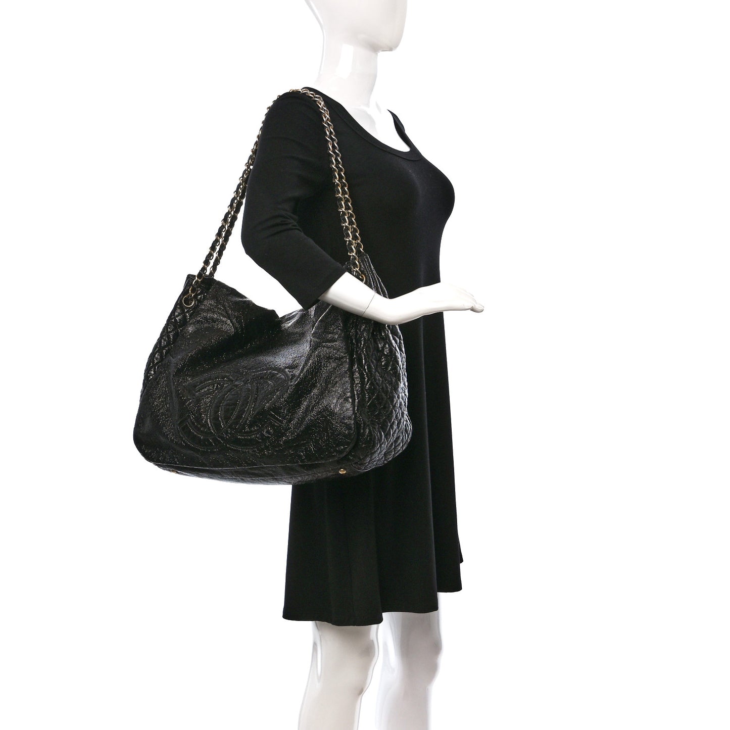 Vinyl XL Rock and Chain Flap Black