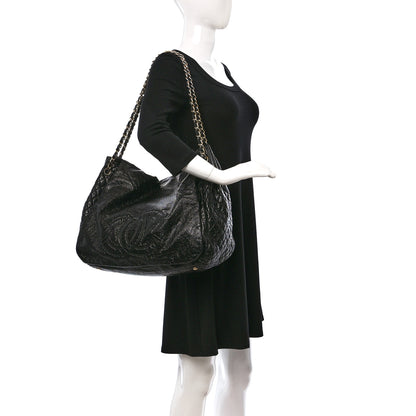 Chanel Vinyl XL Rock and Chain Flap Black 2 of 10
