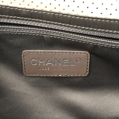 Chanel Lambskin Perforated Drill Flap White 5 of 9
