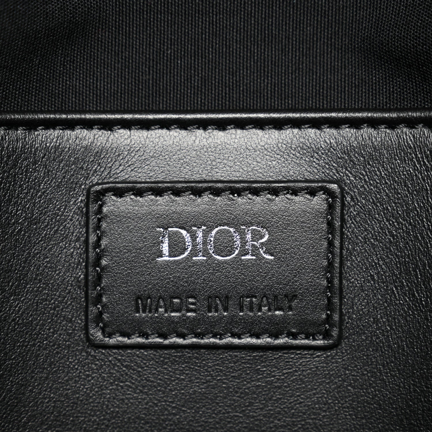 Christian Dior Oblique Mink Fur Saddle Soft Bag Dark Grey 7 of 10