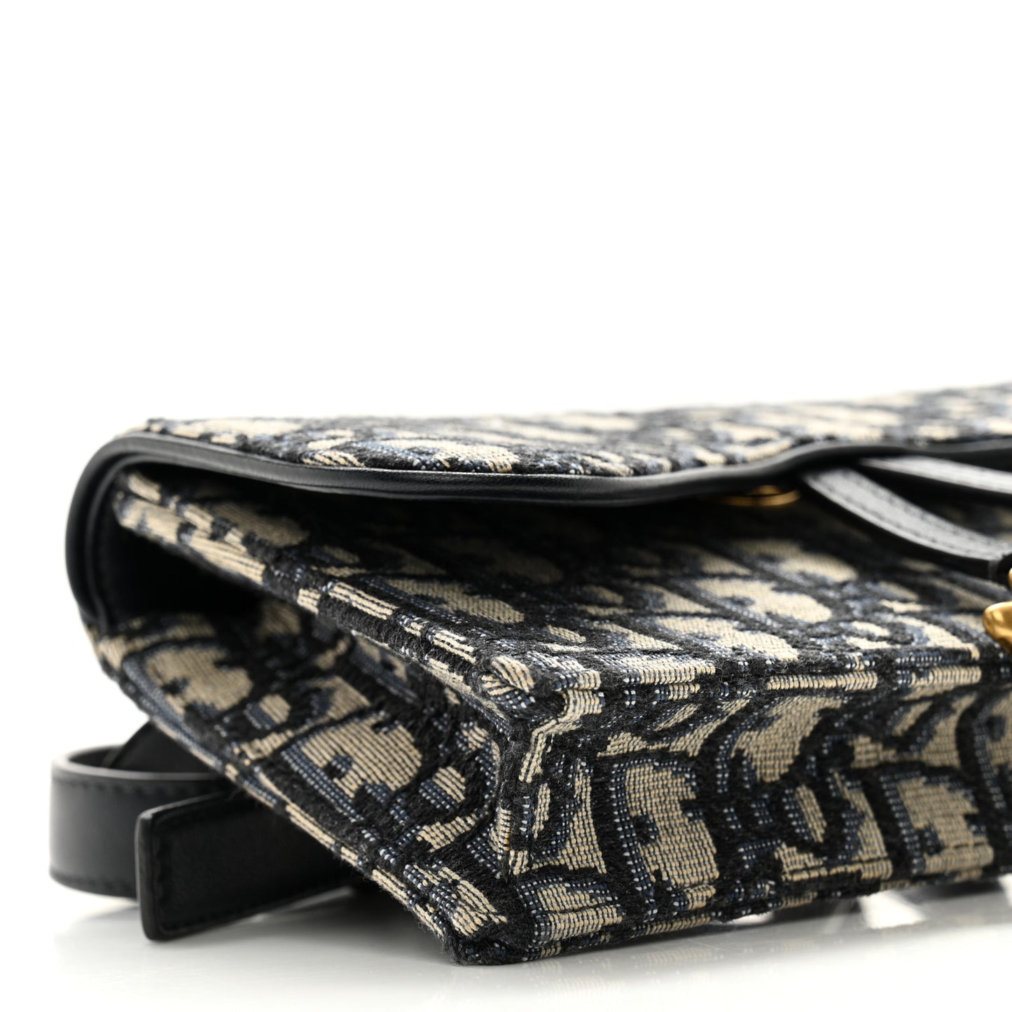 Oblique Saddle Belt Bag Blue