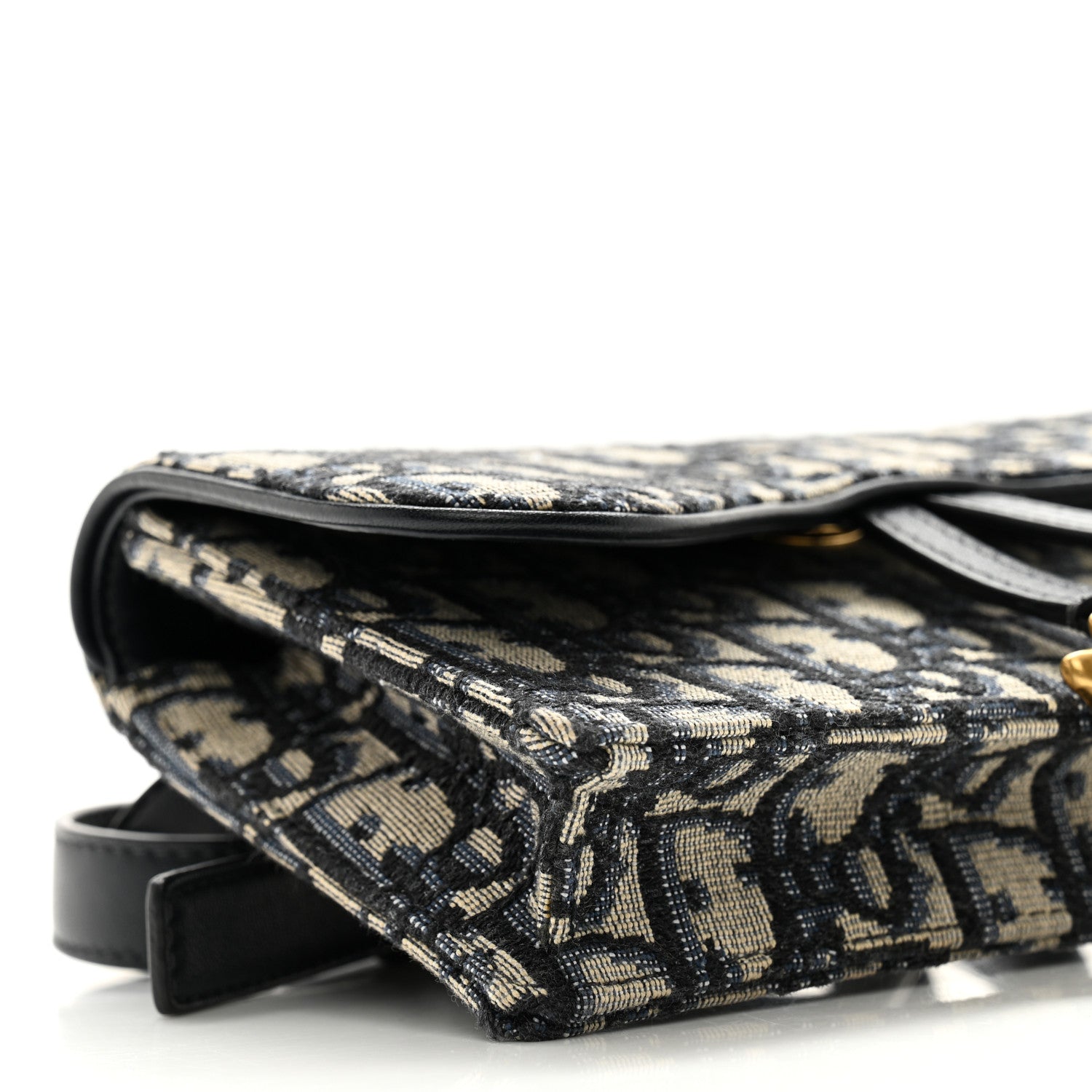 Christian Dior Oblique Saddle Belt Bag Blue 9 of 15