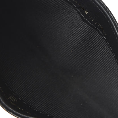 Chanel Caviar Camellia Embossed Card Holder Black 5 of 7