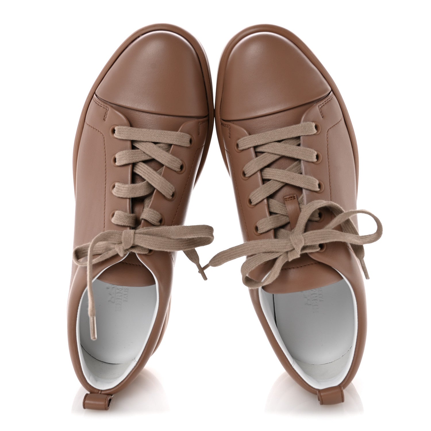 Hermes Calfskin Womens Happy Sneakers 39 Rose Perle 2 of 9