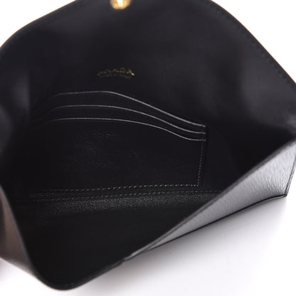 Prada Vitello Move Envelope Wallet Black 5 of 9