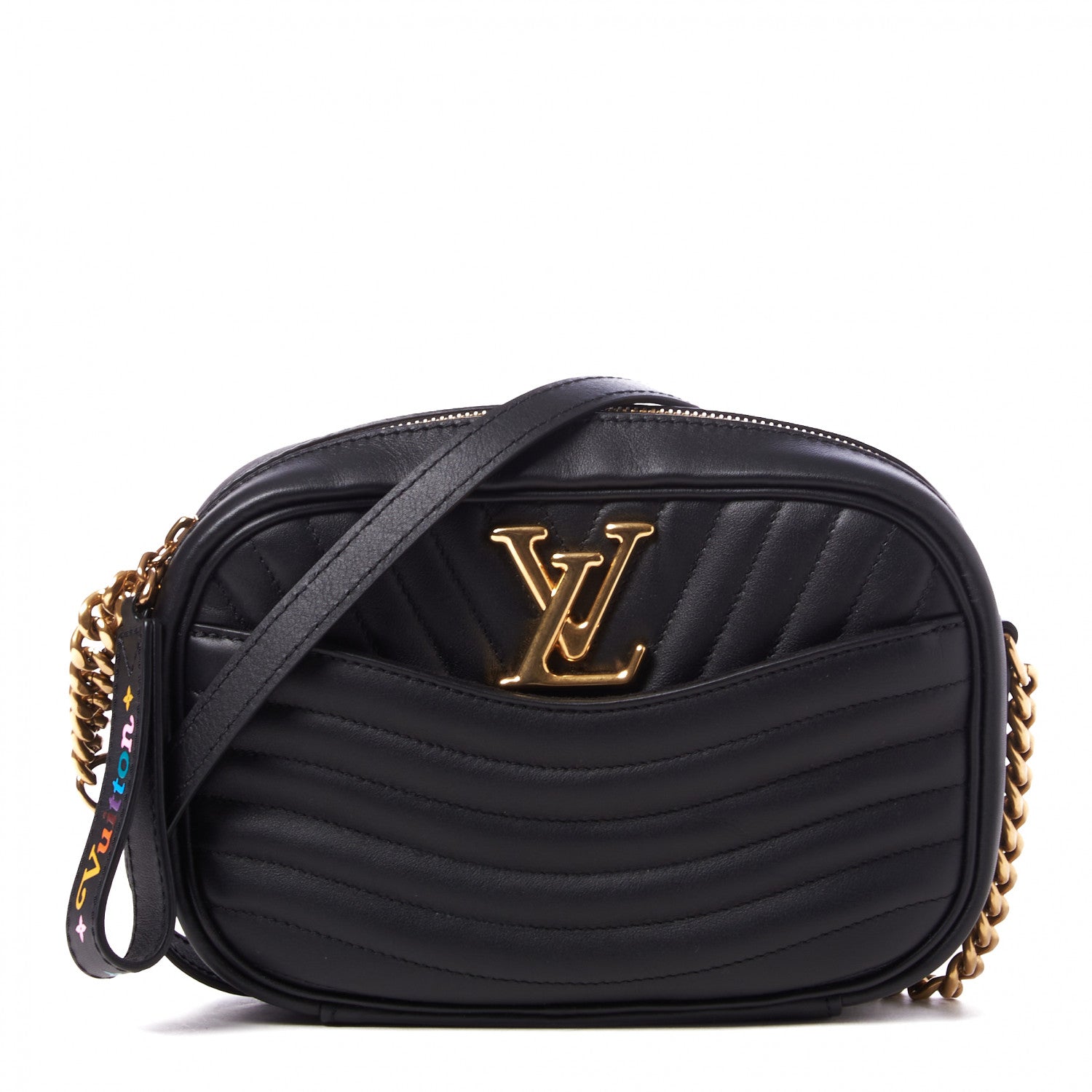 Louis Vuitton Calfskin New Wave Camera Bag Black 1 of 9