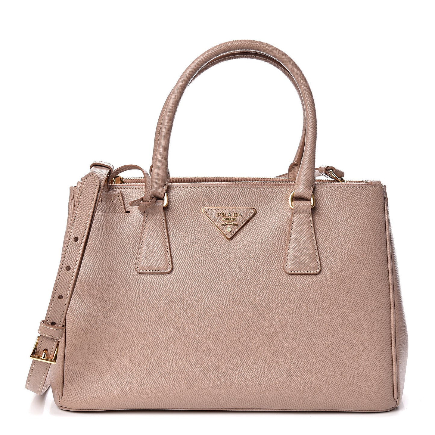 Saffiano Small Galleria Double Zip Tote Cammeo
